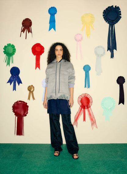 Techy Viscose Zip Up Hoodie
