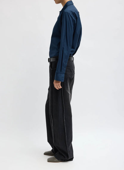 Vintage Black Denim Tuck Jean