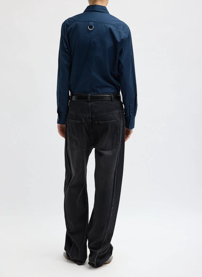 Vintage Black Denim Tuck Jean