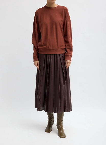 Feather Weight Pleated Pull On Skirt