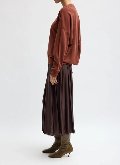 Feather Weight Pleated Pull On Skirt