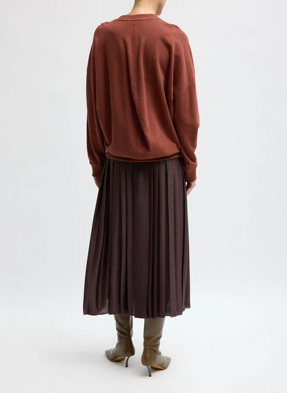 Feather Weight Pleated Pull On Skirt