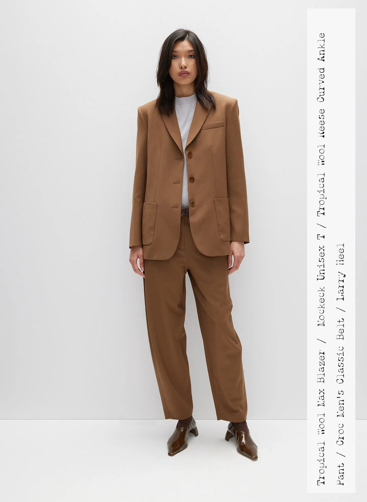 Tropical Wool Reese Sculpted Trouser