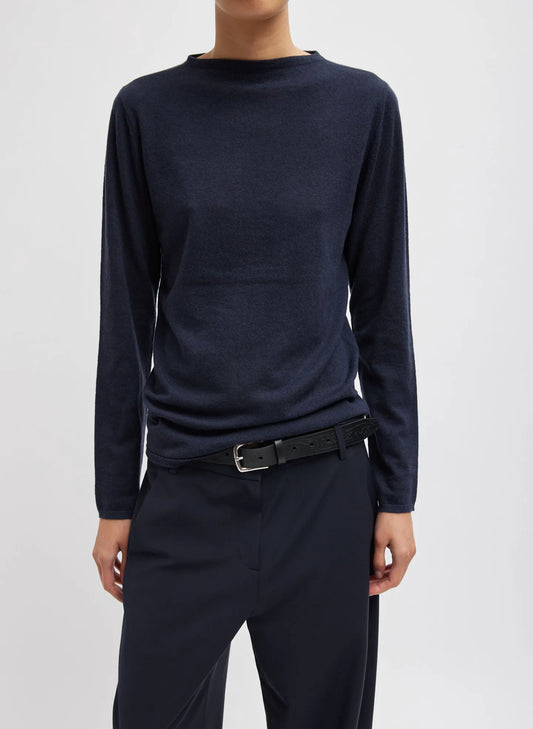 Skinlike Mercerized Wool Soft Sheer Pullover
