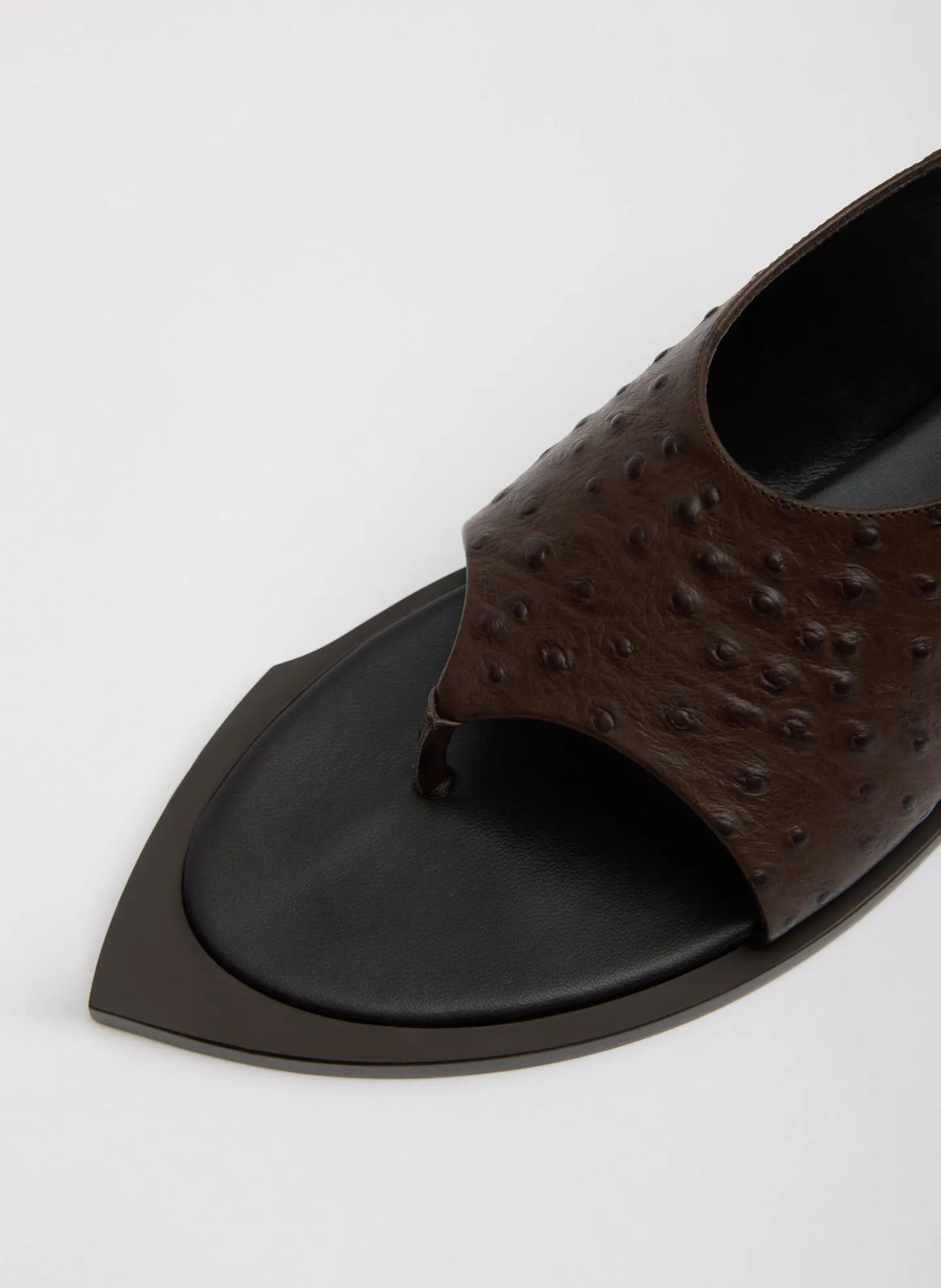 Ostrich Print Gerard Sandal
