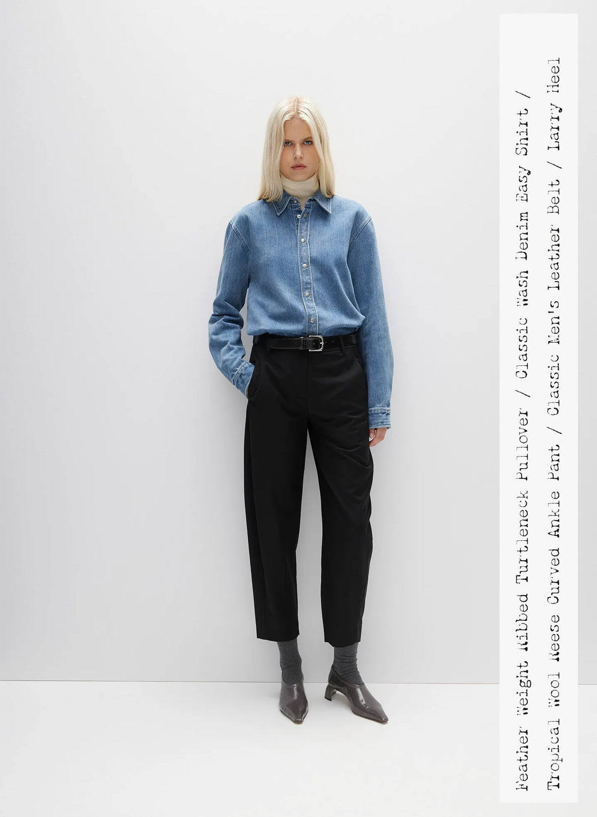 Classic Wash Denim Easy Shirt