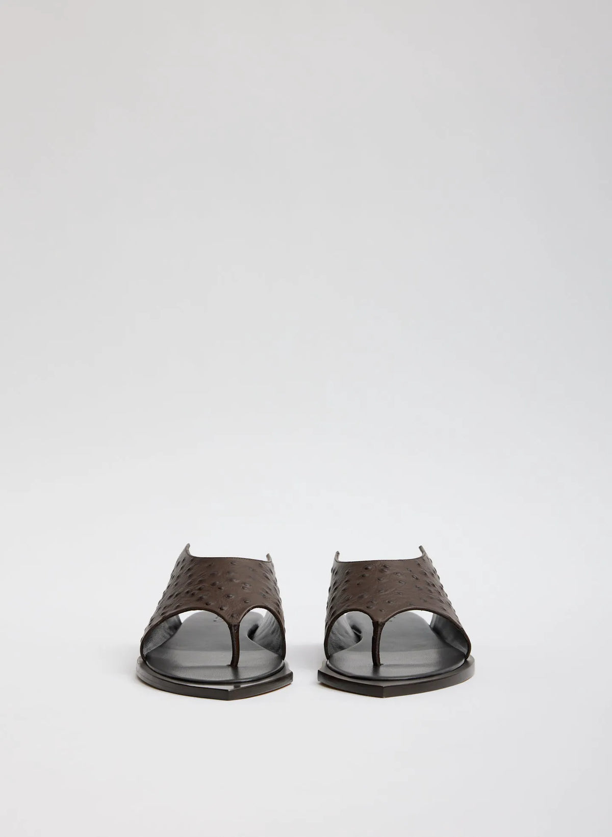 Ostrich Print Gerard Sandal