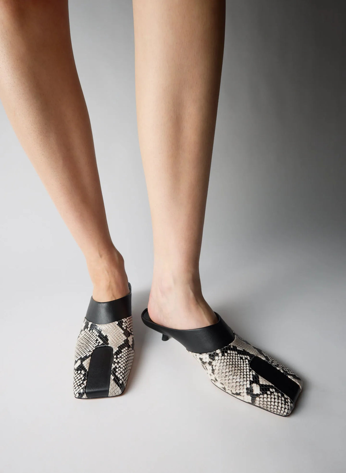 Gwinnett Snake Embossed Illusion Mule