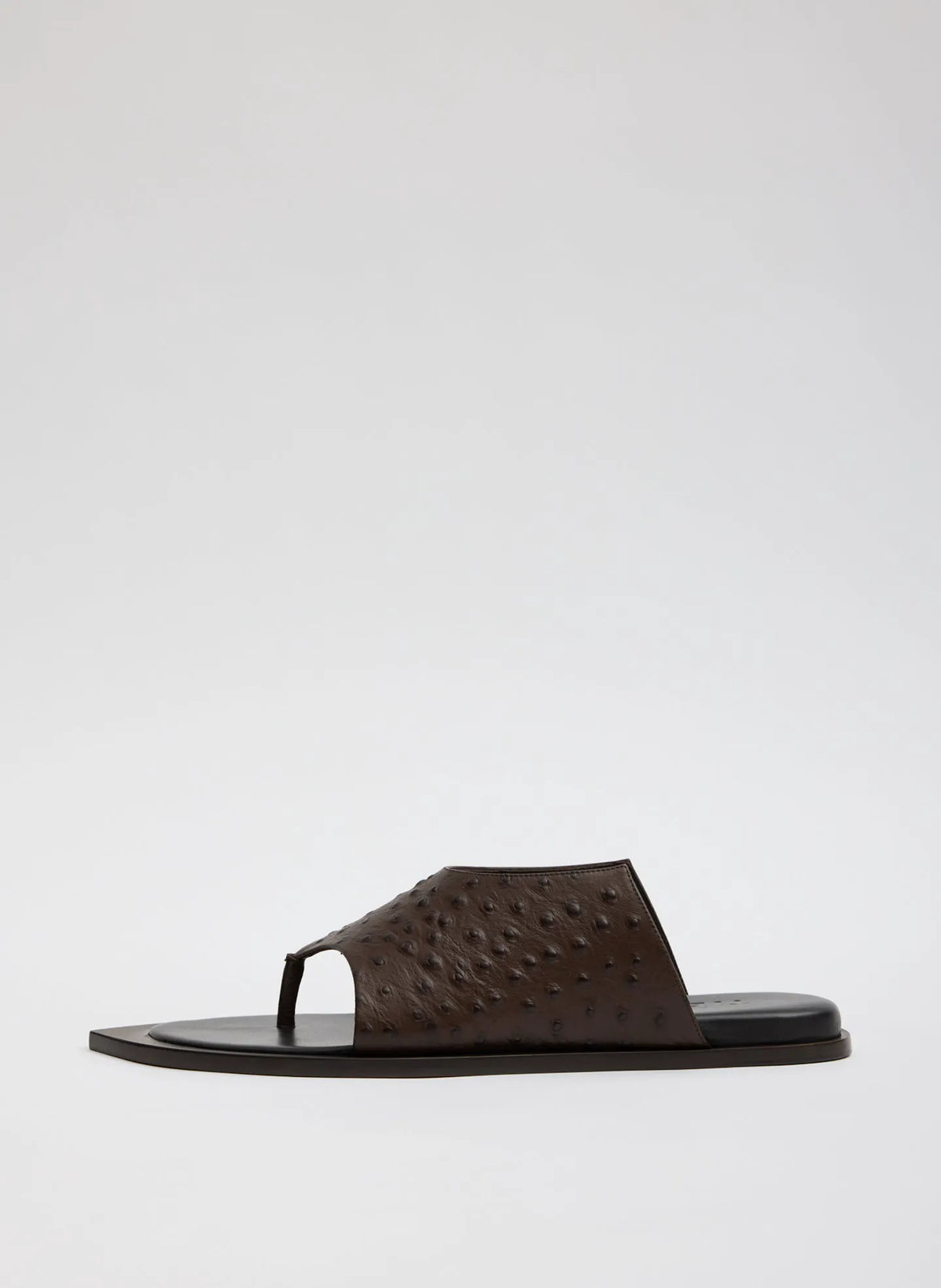Ostrich Print Gerard Sandal