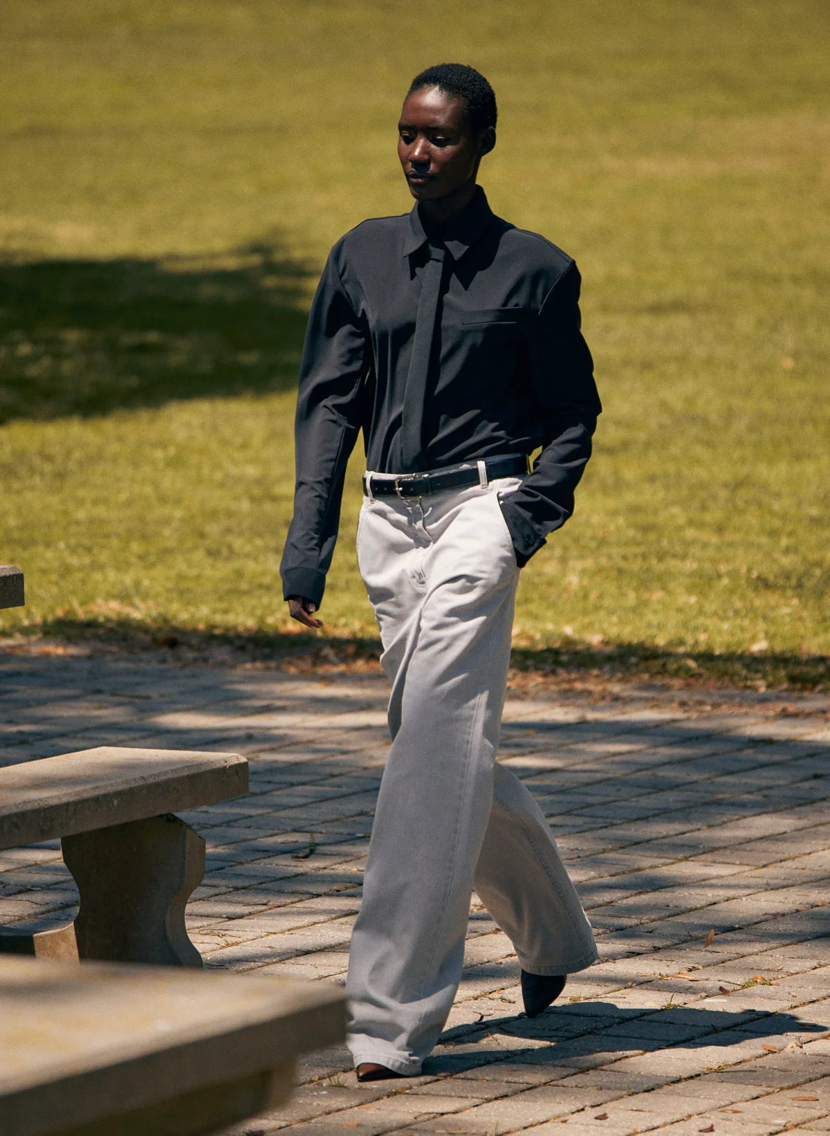 Recycled Tropical Wool Detached Shirt