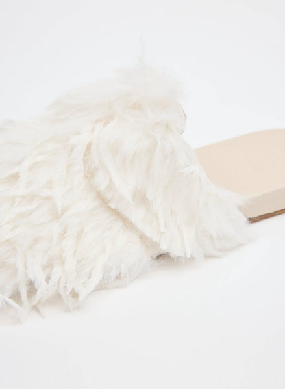 Faux Feather Granger Slide