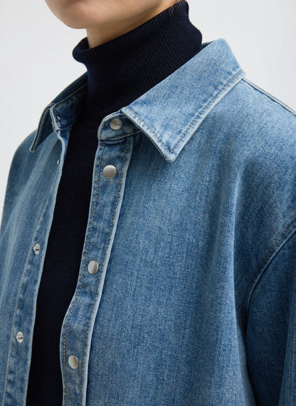 Classic Wash Denim Easy Shirt