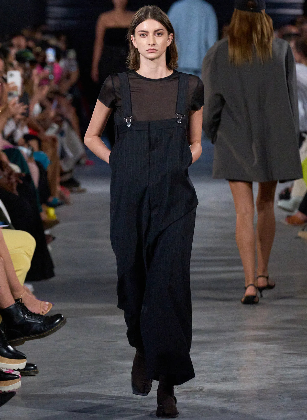 Dominic Pinstripe Overall Skirt