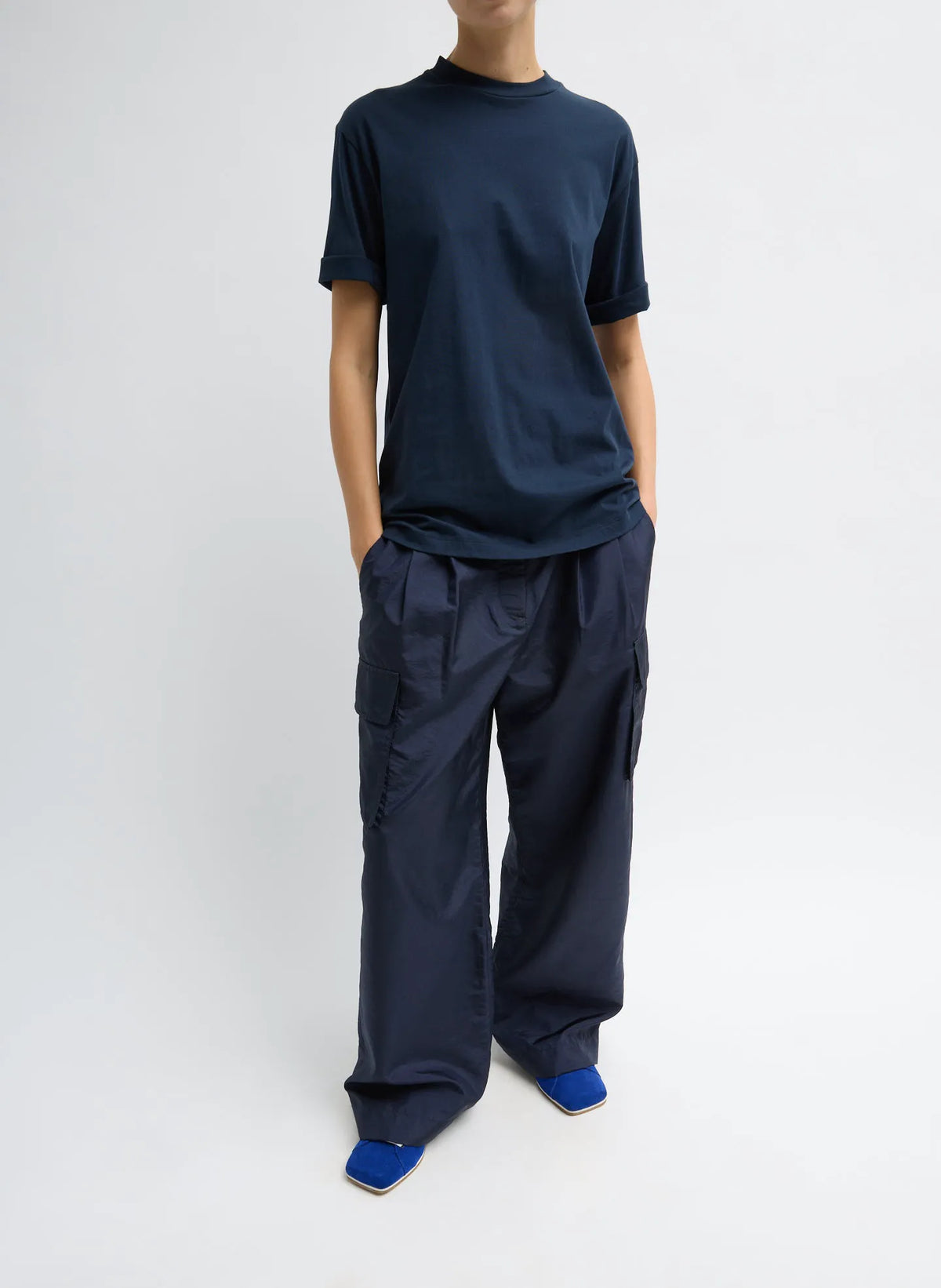 Mock Neck Unisex T-Shirt
