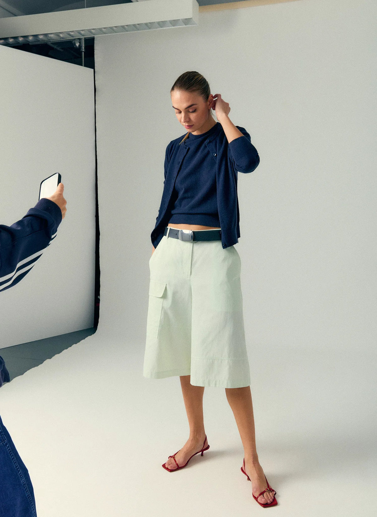 Drapey Suiting Cargo Short