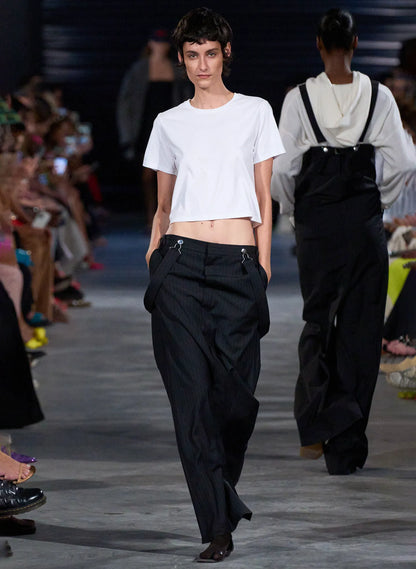 Dominic Pinstripe Overall Skirt