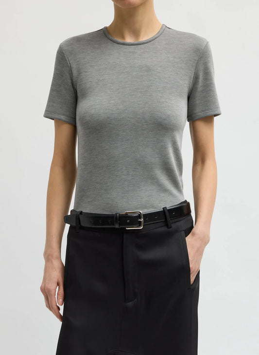 Feather Weight Viscose Neoprene Slim T-Shirt