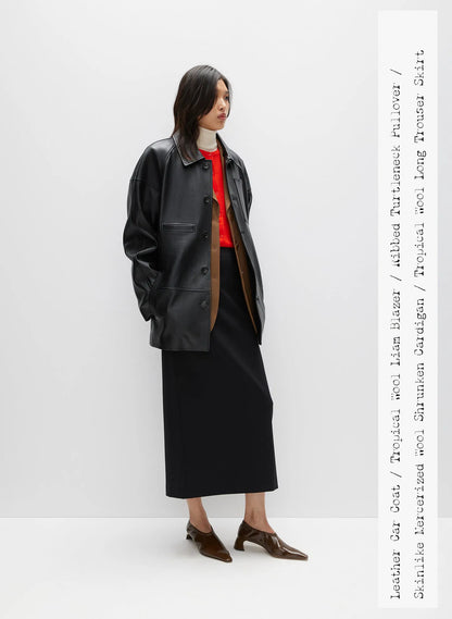Leather Carcoat