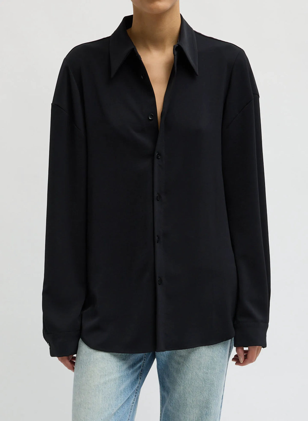Soft Drape Hinged Shirt