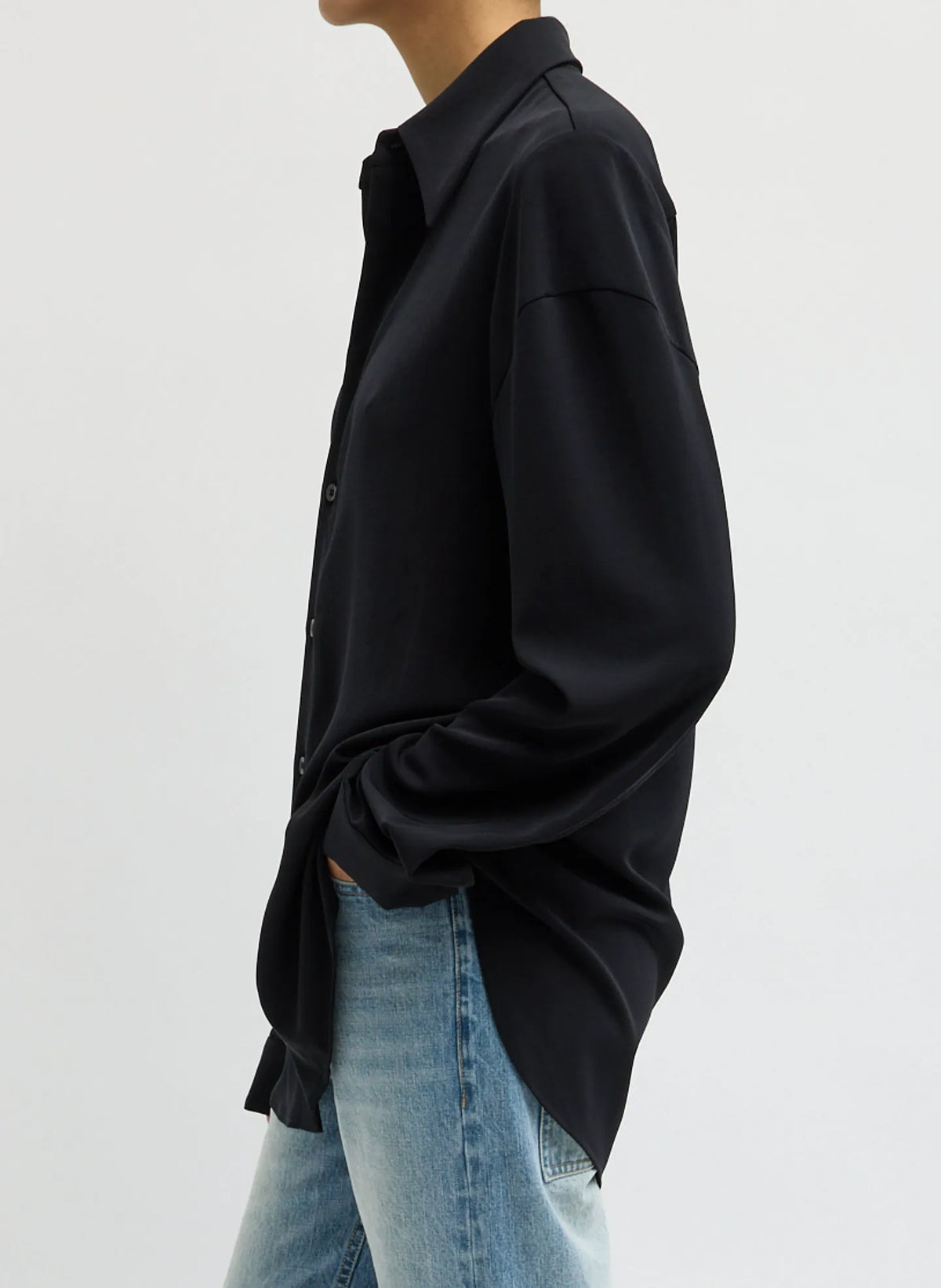 Soft Drape Hinged Shirt