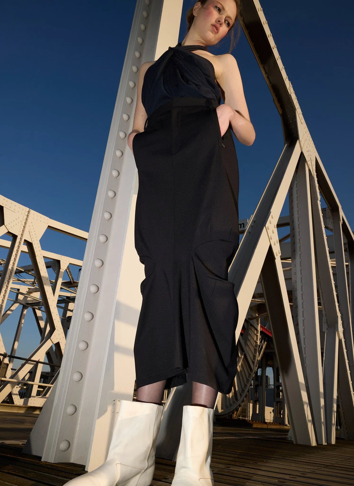 Compact Ultra Stretch Knit Sculpted Meir Trouser Skirt