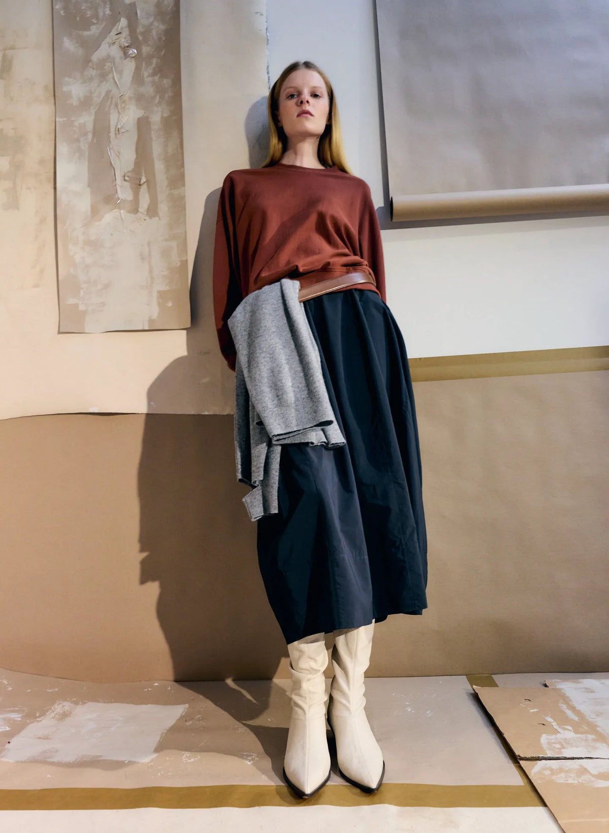 Nylon Lantern Skirt