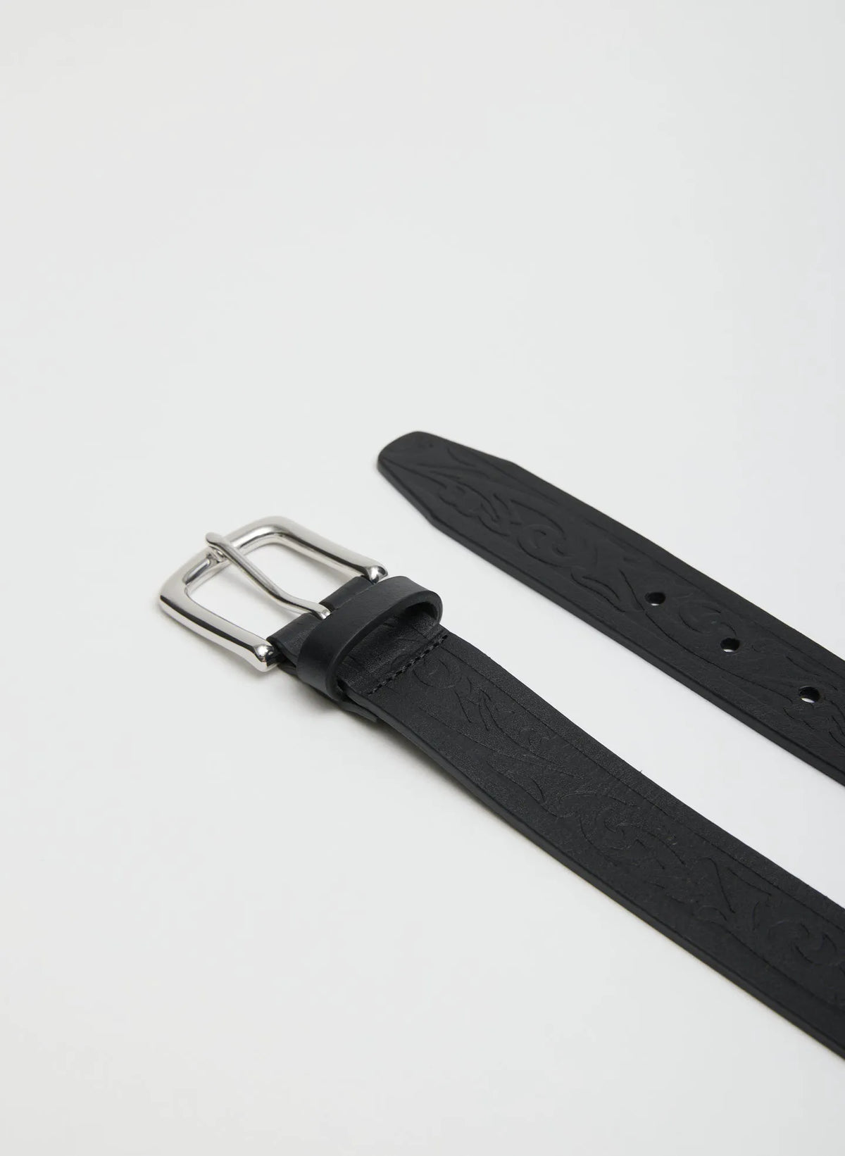 Classic Men's Tooled Leather Belt