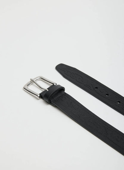 Classic Men's Tooled Leather Belt