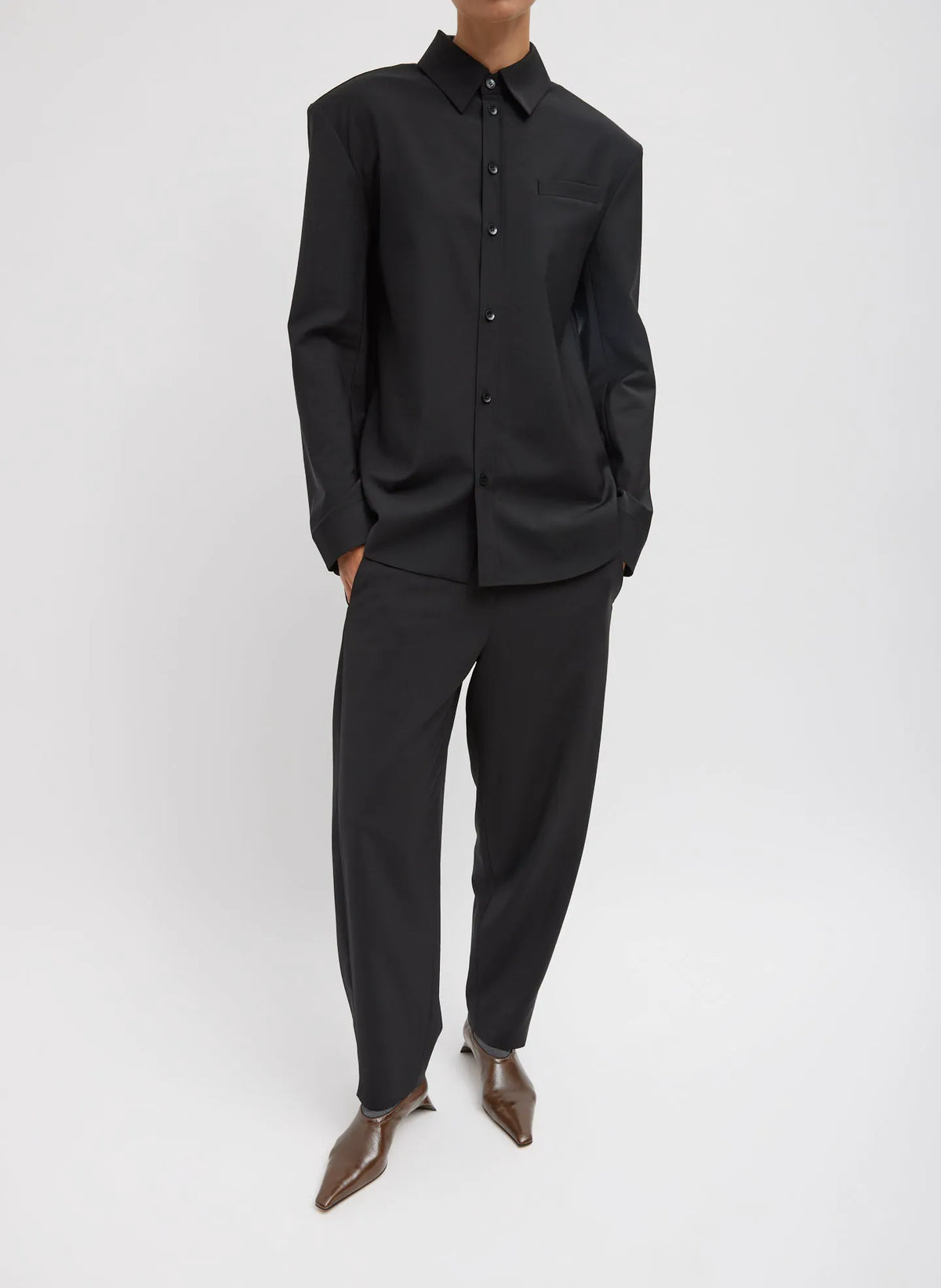 Recycled Tropical Wool Detached Shirt