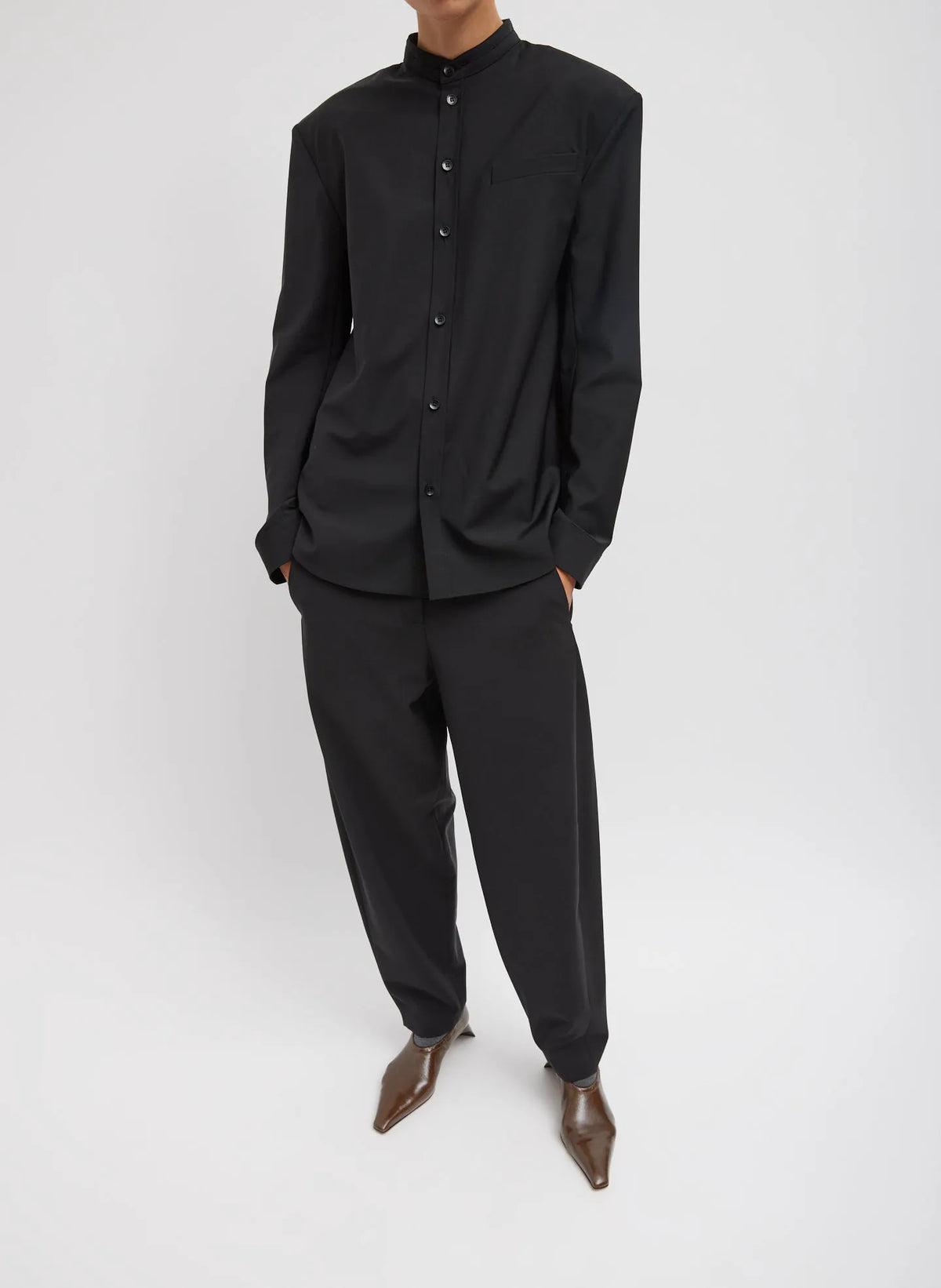 Recycled Tropical Wool Detached Shirt