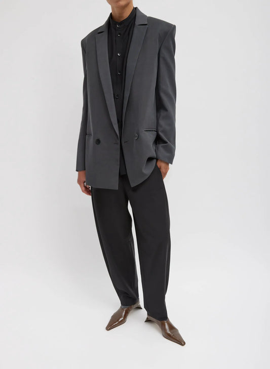 Fluid Suiting Double Breasted Blazer