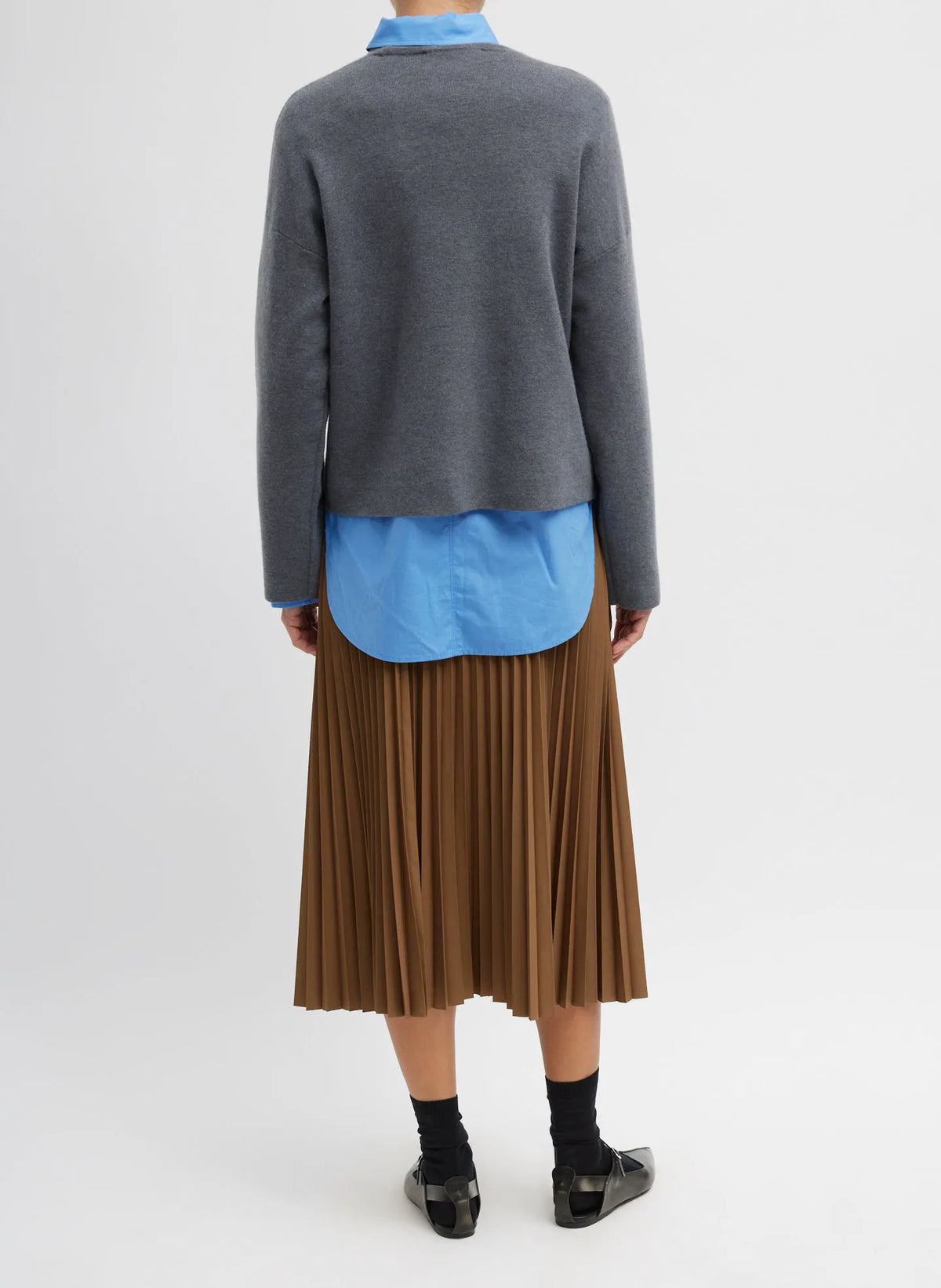 Nylon Pleating Sunray Pull On Skirt