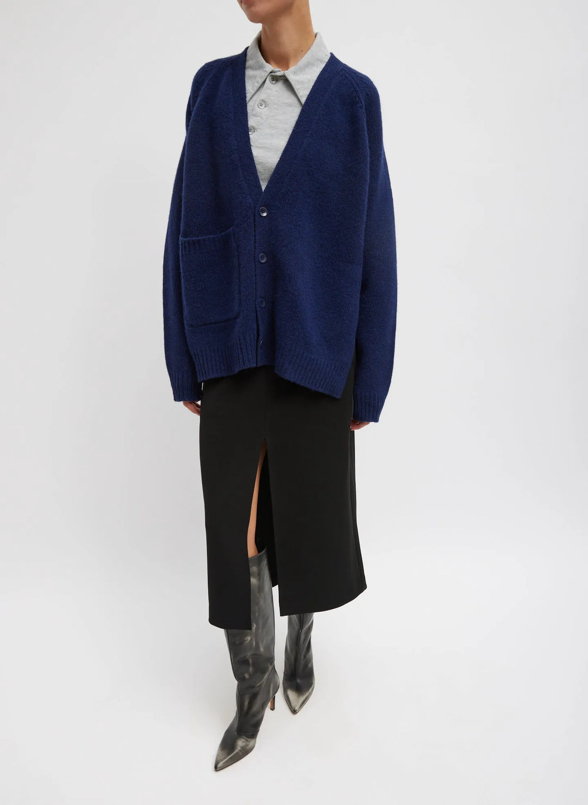 Soft Lambswool Half Cardigan