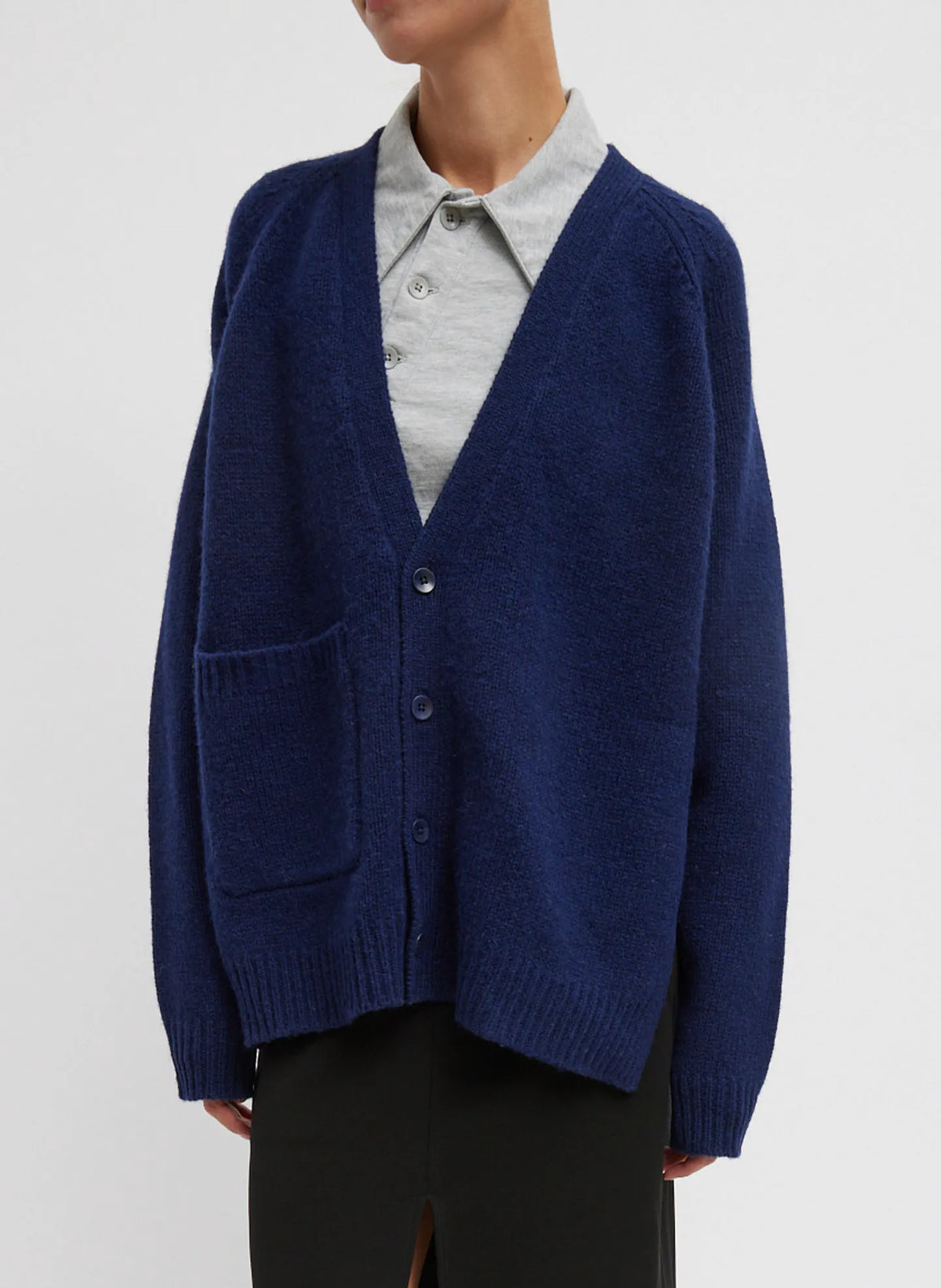 Soft Lambswool Half Cardigan