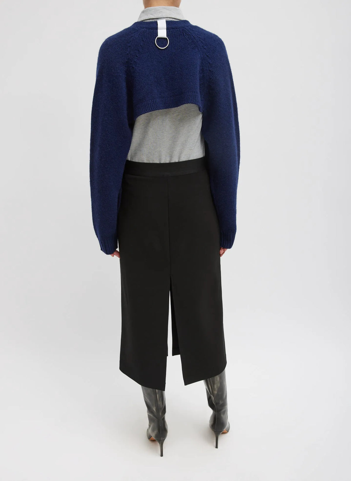 Soft Lambswool Half Cardigan