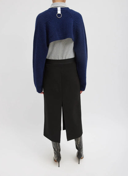 Soft Lambswool Half Cardigan