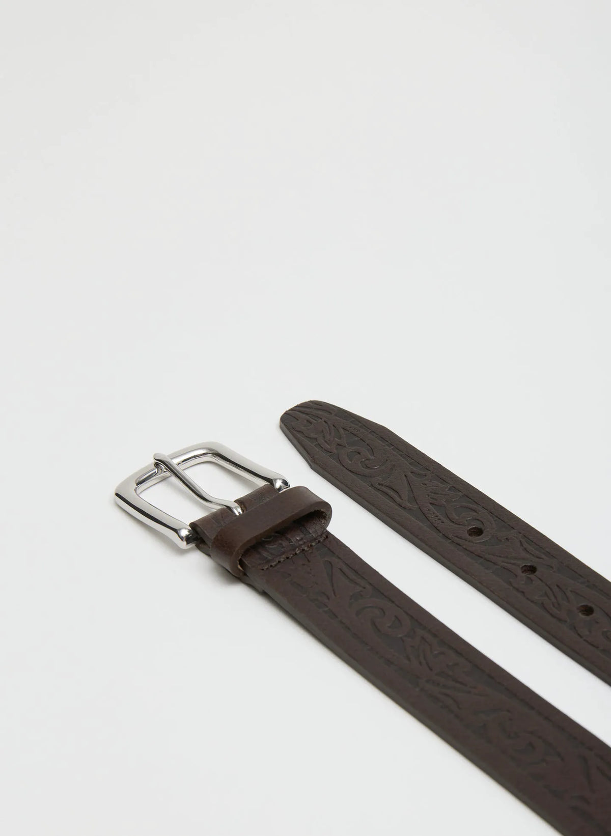 Classic Men's Tooled Leather Belt