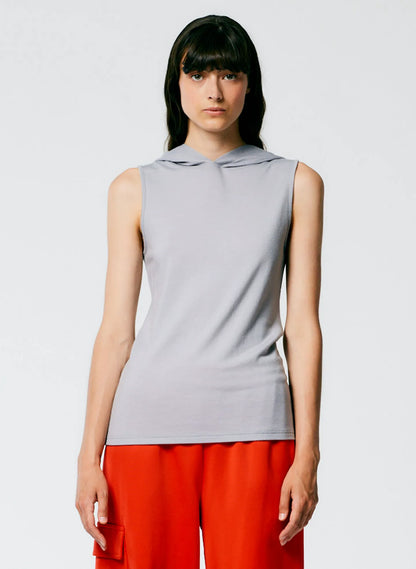 Wool Jersey Hoodie Tunic Top