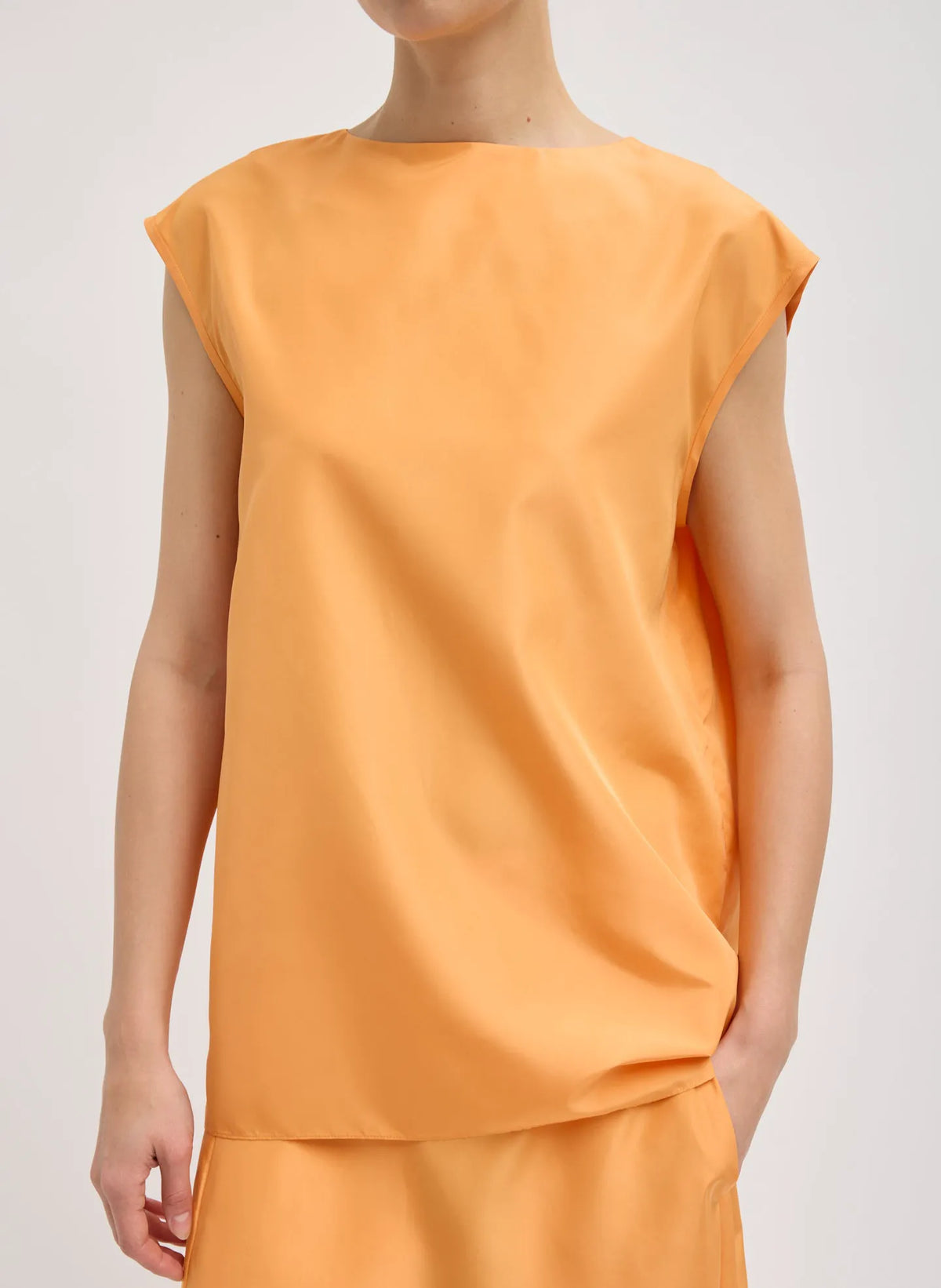 Summer Nylon Sleeveless Cocoon Top