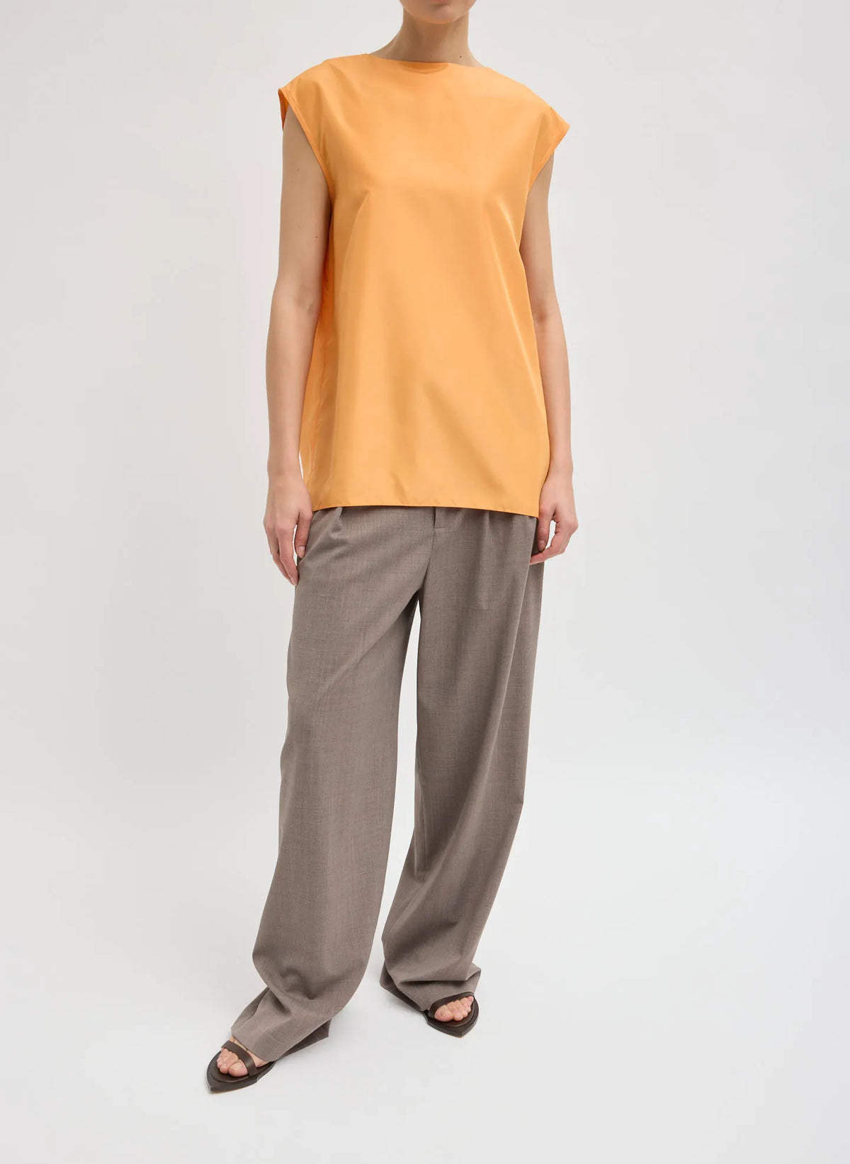 Summer Nylon Sleeveless Cocoon Top
