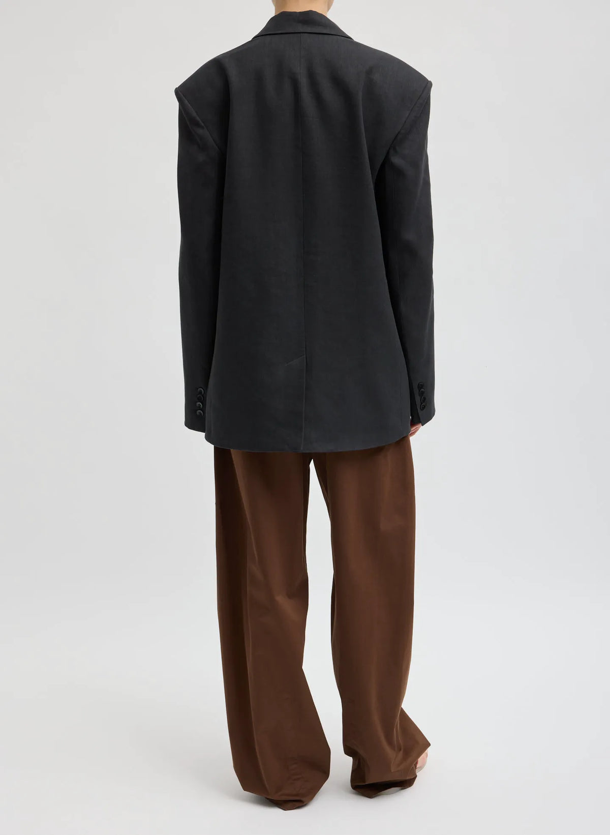 Stretch Linen Viscose Side Cut Blazer