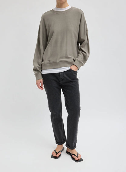 Light Weight Sweatshirting Crewneck Sweatshirt