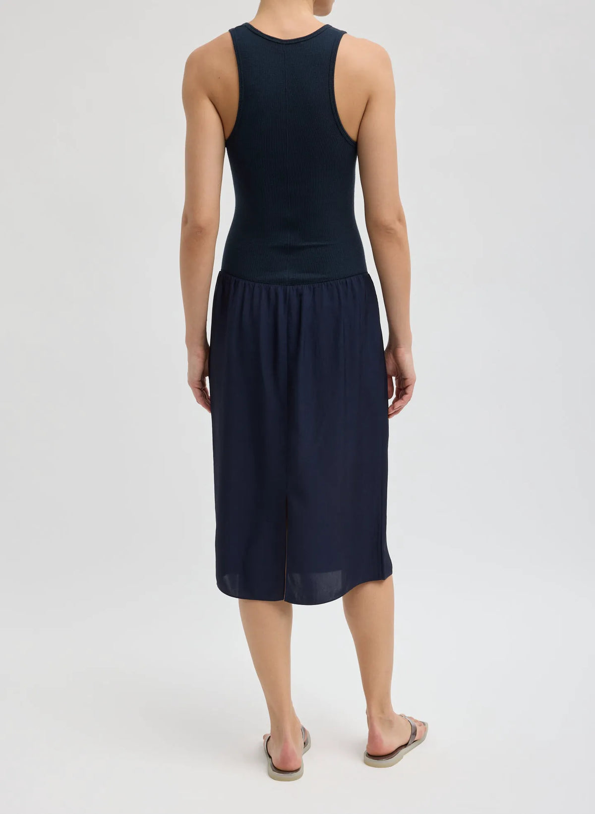 Circular Fine Rib T-Shirt Tank