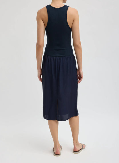 Circular Fine Rib T-Shirt Tank