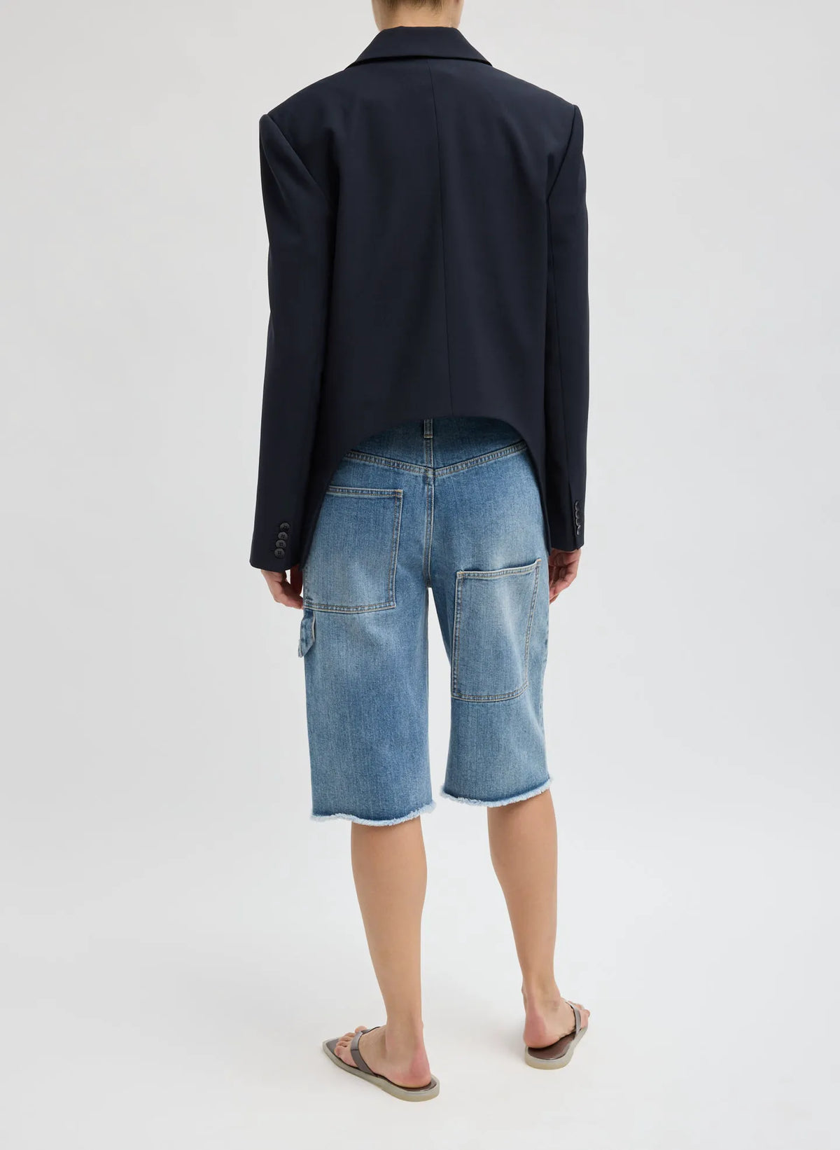 Tropical Wool Dennis Cutout Blazer
