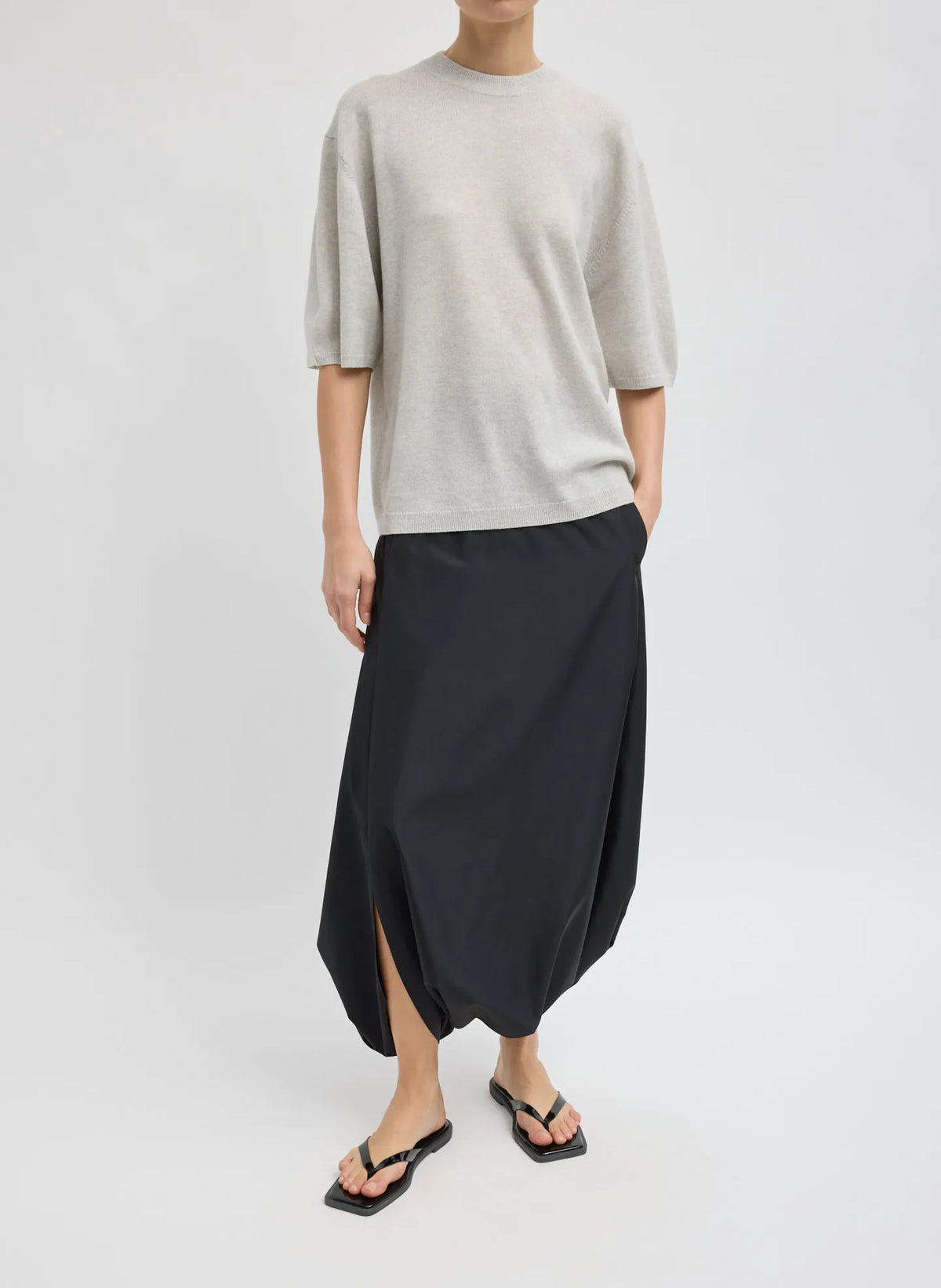 Washable Cashmere Oversized Easy T-Shirt