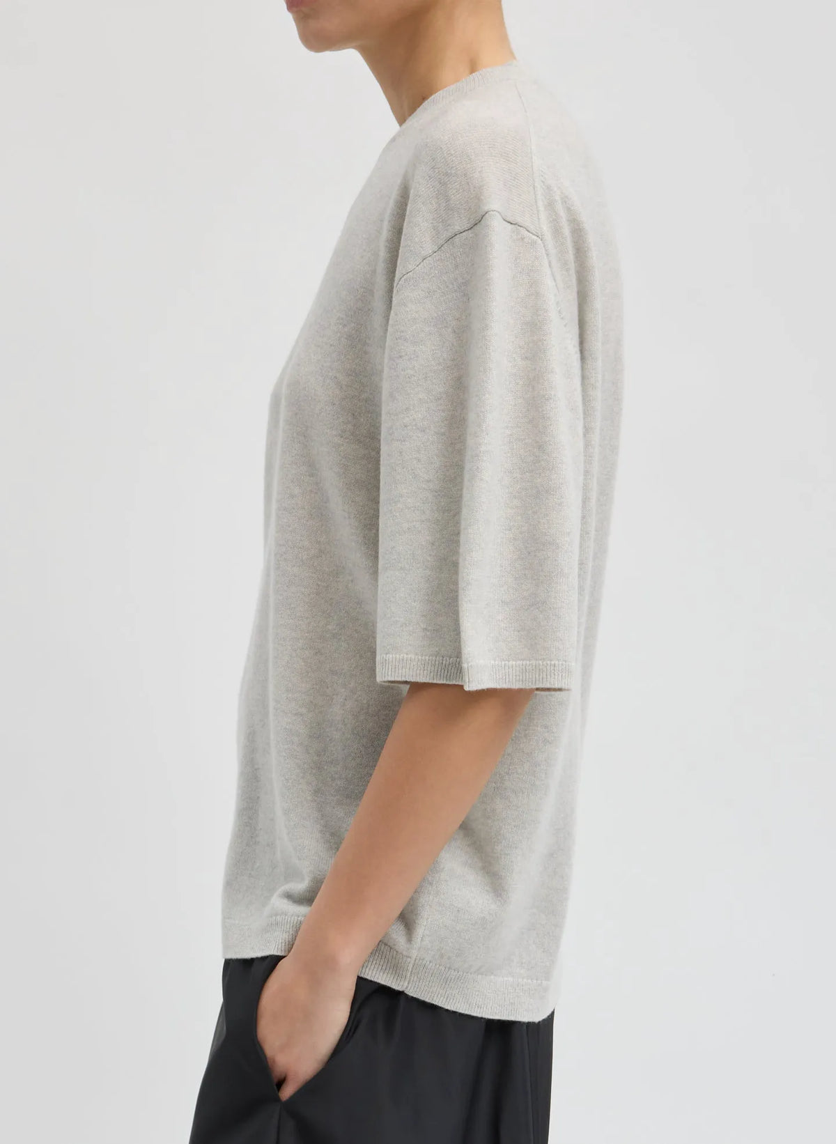Washable Cashmere Oversized Easy T-Shirt