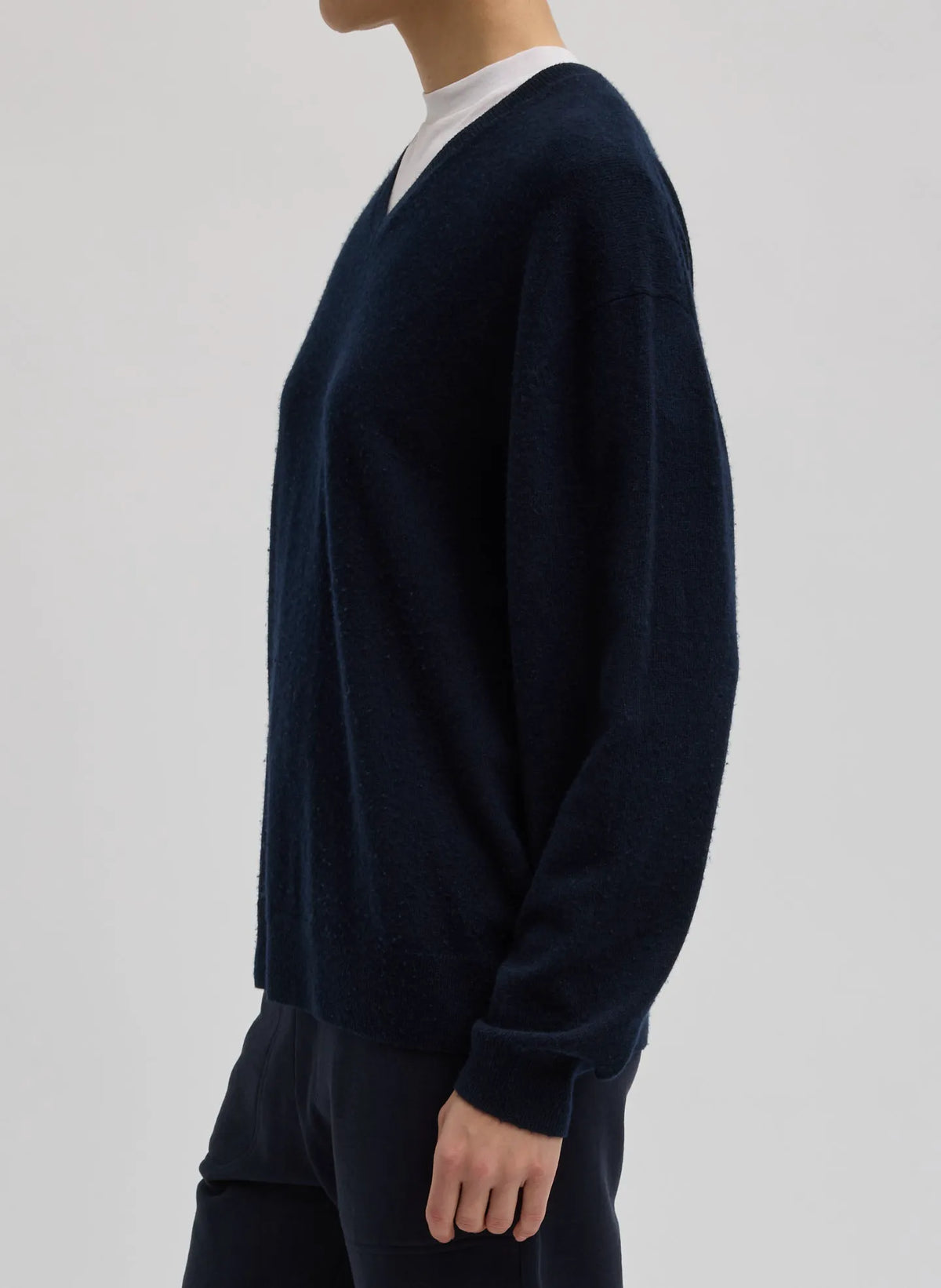 Washable Cashmere Easy V-Neck Sweater