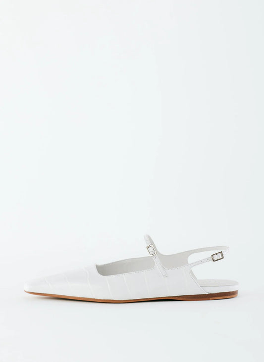 Croc Print Rudy Flat