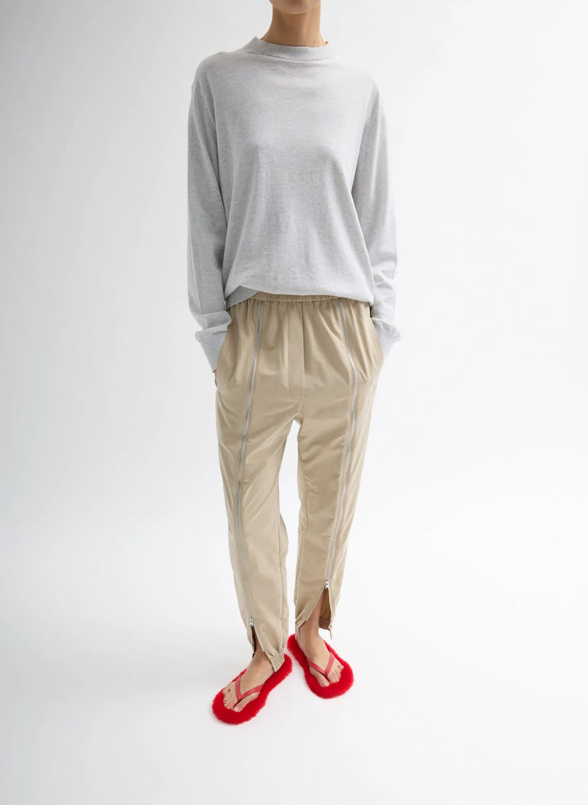 Nylon Zipper Jogger